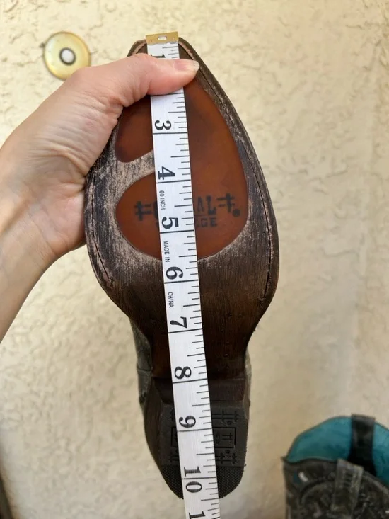 Corral Aztec Leather Cowboy Boots 8.5 - Picture 13 of 17